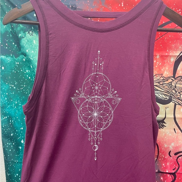 Pure Hemp Fabric Open Back Nomads Anahata Tank Top - Picture 2 of 5